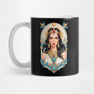 Cleopatra Queen of Egypt retro vintage comic design Mug